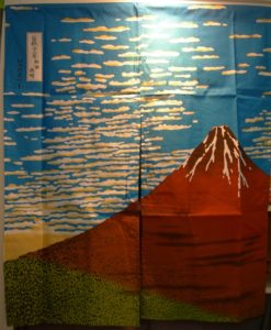 Tenda Noren Fuji di Hokusai