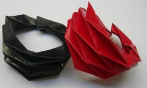 Bracciale in origami geometrici