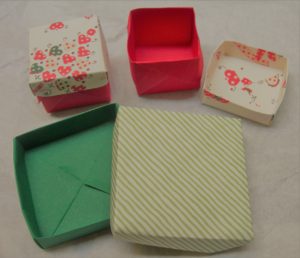 scatole in origami