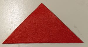 origami piegato a triangolo