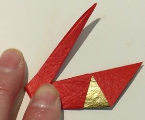 origami, piega il collo di cigno