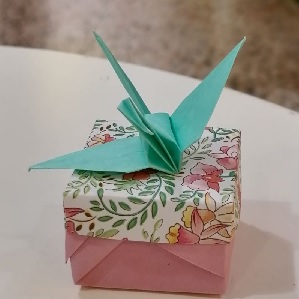 origami gru e scatola