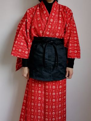 Kimono vestito in modo moderno 3